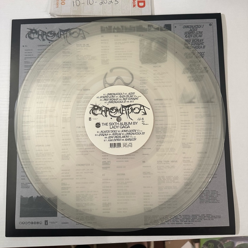 Lady Gaga - Chromatica - Clear Vinyl - MESSAGE FOR VINYL BUNDLE DISCOUNTS